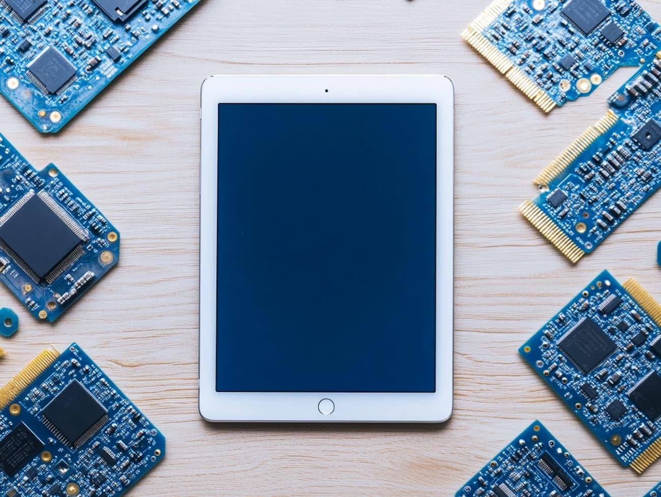 An example iPad and microcontroller